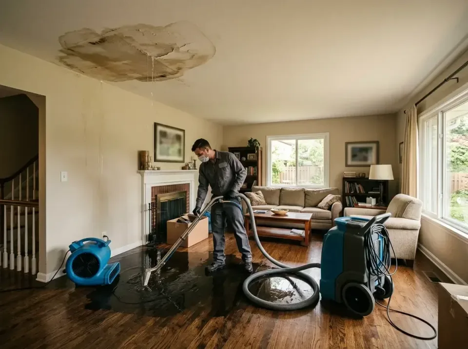 attic-pipe-burst-ceiling-drip-008 — frequently asked questions, Water Damage Restoration & Carpet Care in Lisbon, ND